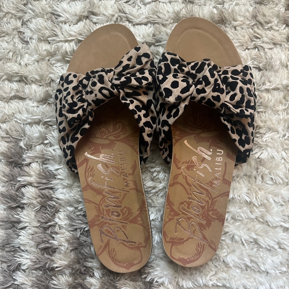 Blowfish Malibu Women's Leopard Print Sandals